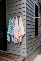 Latte Stripe Sand Free Towel