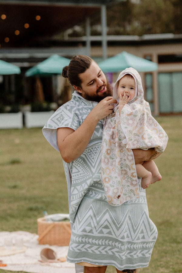 Adults Poncho Waffle towel